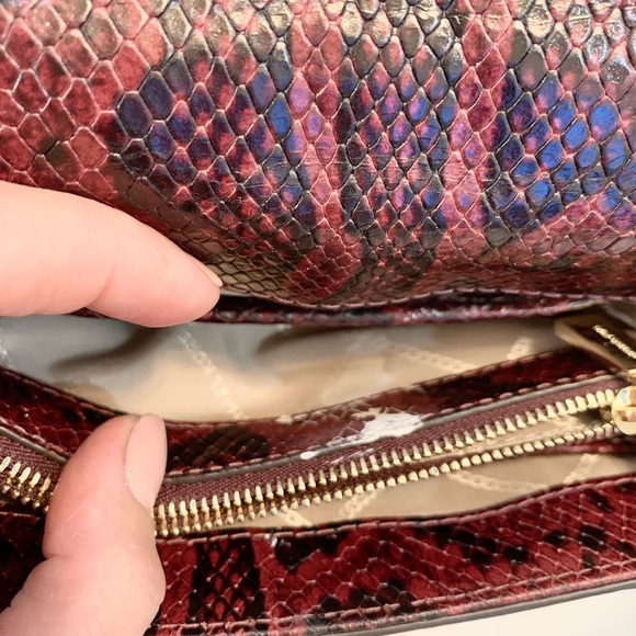 MICHAEL KORS Whitney Small snake skin Leather Shoulder Bag - Picture 7 of 16